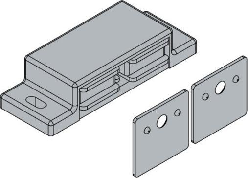 Actual product image Hettich Magnetschnpper wei, 2x4 kg