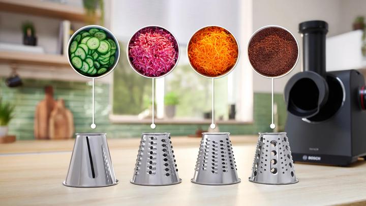 Actual product image Bosch Hausgeräte Series 4, Food mincer, MultiPower Series 4, 1900 W, Black, Black, MFWS450B