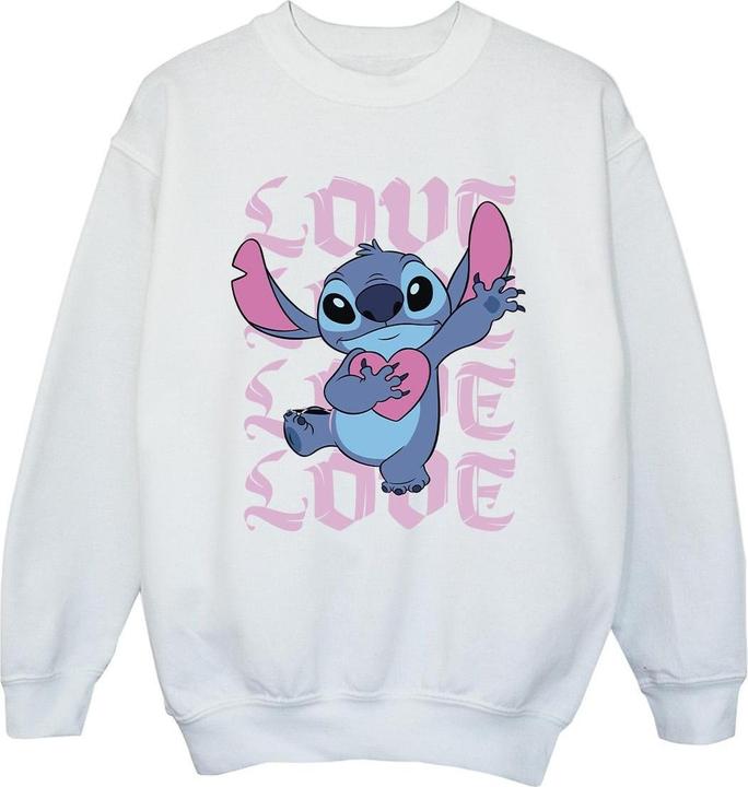 Lilo & Stitch Valentine Love Sweatshirt Mädchen (140, 146)