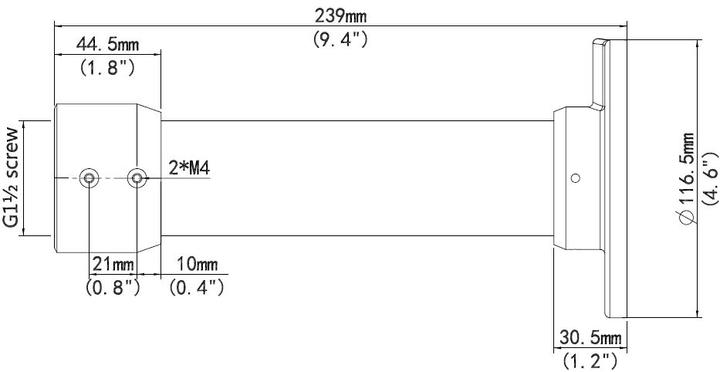 Actual product image Allnet IP camera zbh. Pendant mount/Ceilings for ALL-CAM2498-LEP