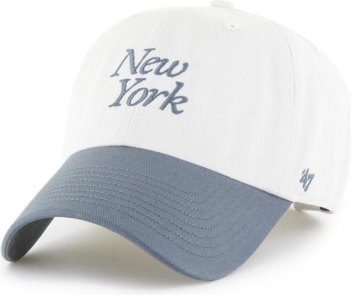 47 Brand New York Yankees Baseball-Cap MLB Foundation Script TT Clean Up (One Size)