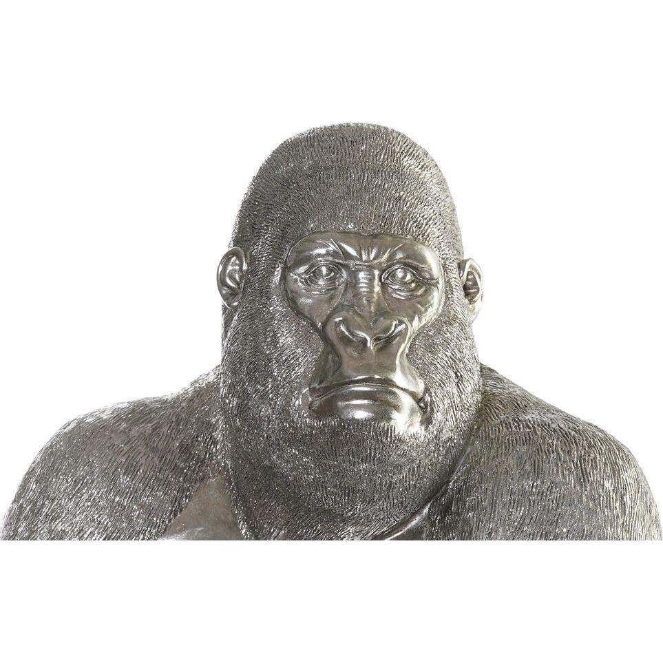 Thumbnail - DKD Home Decor, Deko Objekt, Deko-Figur Silberfarben Kolonial Gorilla 46 x 40 x 61 cm