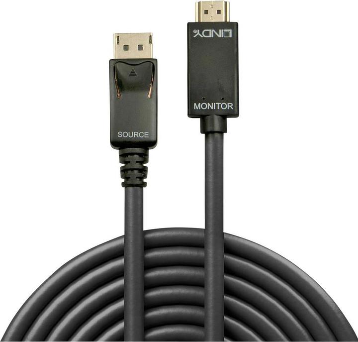 Produktbild Lindy DisplayPort — HDMI (Typ A) (1 m, HDMI, DisplayPort, 1.4)