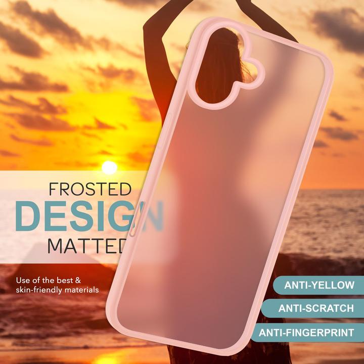 Actual product image Nalia Matte hybrid cover semi-transparent (Apple iPhone 16)