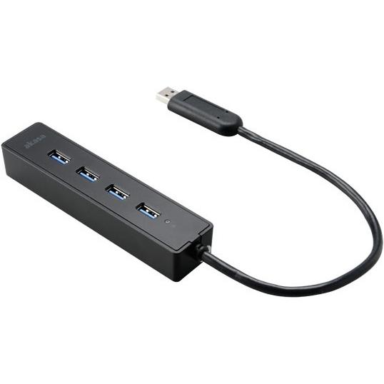 Akasa Connect 4SX - USB 2.0,USB 3.2 Gen 1 (3.1 Gen 1) Type-A - 5000 Mbit/s - Schwarz (USB-C, 4 Ports), Dockingstation + ...