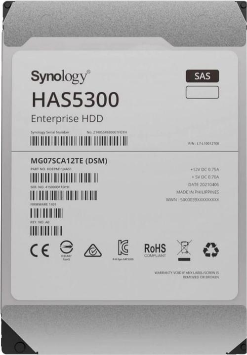 Productafbeelding Synology HAS5300-16T (16 TB, 3.5", CMR)