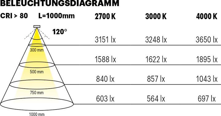 Immagine prodotto L&S Nastri LED Tudo HE 11,5 / 24 V (Bianco neutro, 500 cm, Interno)
