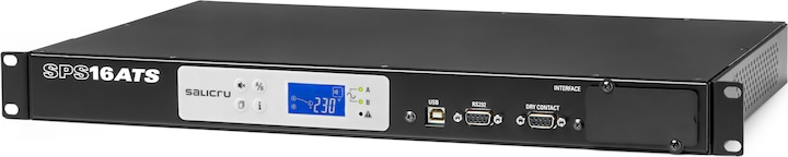 Produktbild Salicru SPS 16 ATS - Rackmount - 1U - LCD - 9 AC-Ausgänge - Schwarz - Grau