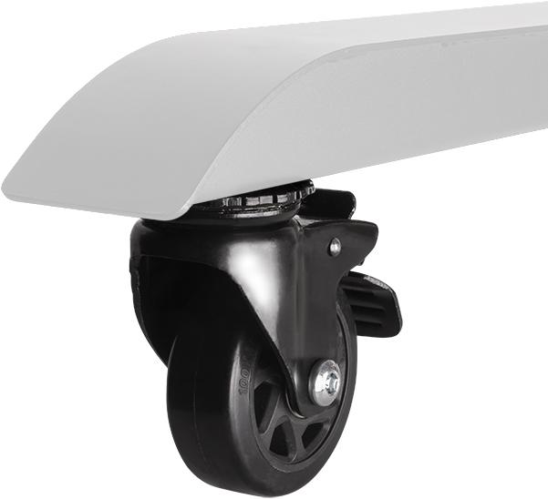 b-tech BT8380-CASTORS - Swivel castor - Black - 40 mm - 193 mm - 10 cm - 2 piece(s)