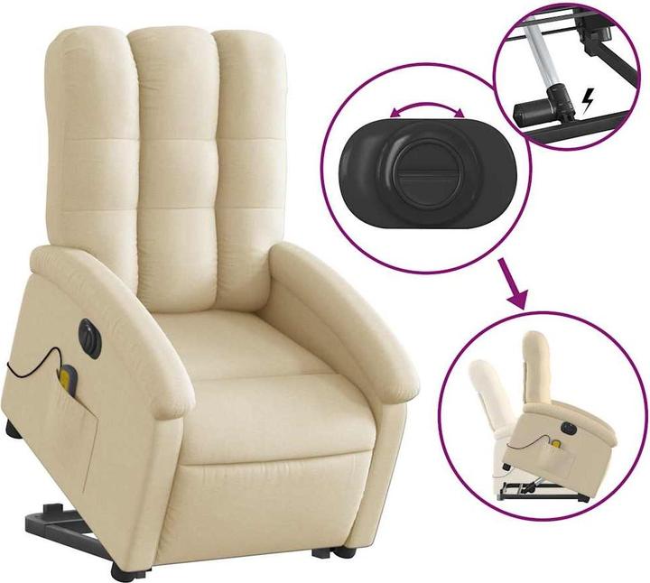 Image du produit vidaXL Massagesessel mit Aufstehhilfe