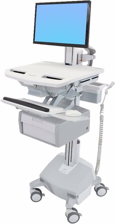 Ergotron Kar met LCD-pivot, LiFe Powered, 1 hoge lade - Kar - voor LCD-scherm / PC-...