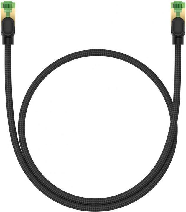 Produktbild Baseus Braided network cable cat.8 Ethernet RJ45, 40Gbps, 0,5m (black) (CAT8.1, 0.50 m)