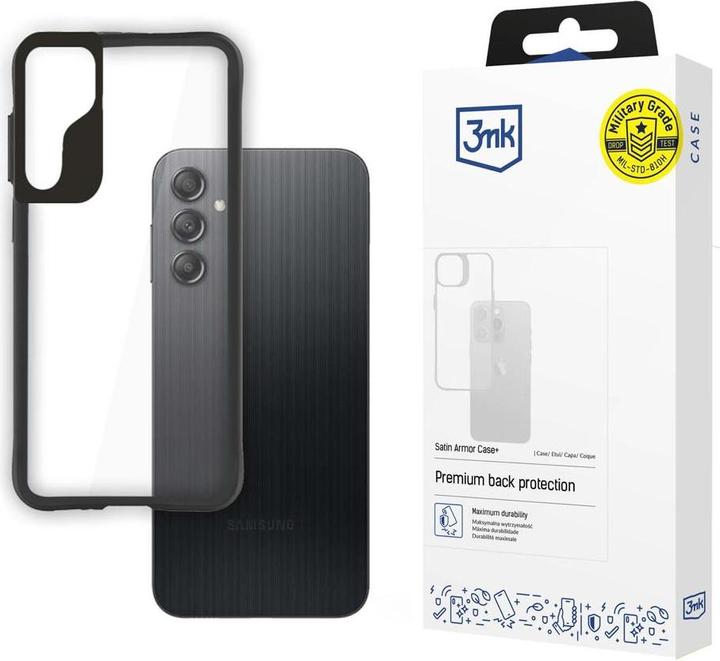 Produktbild 3MK Samsung Galaxy A14 5G / Galaxy A14 Series Satin Armor Case+ - Black (Samsung Galaxy A14 5G)