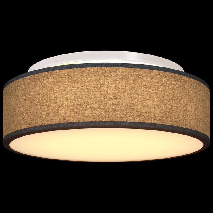 Produktbild VidaXL Deckenlichter Flush Mount Schwarz Ø 38 cm Stoff E27 (GU10)