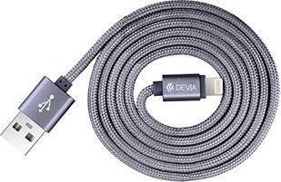 Produktbild Devia Fashion Series Cable for Lightning (MFi, 2.4A 1.2M) pilkas (1.20 m, USB 3.2 Gen 1)