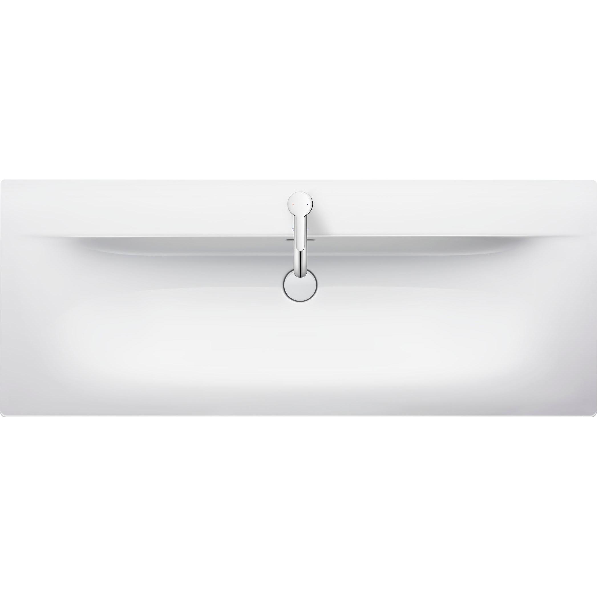 Duravit, Waschbecken, Möbelwaschtisch Viu 123 x 49 cm weiss 2344120000 (490 mm, 1230 mm)