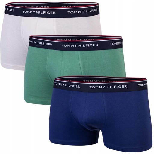 Produktbild MGA Herren-Boxer-Trunk-Hösche 3p Marineblau/Grün/Beige (L)