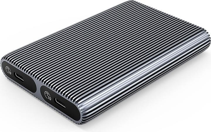 Orico SSD Enclosure AM2C3-2N Dual Disk for SATA M.2 NVMe, Grey (M.2 2230)