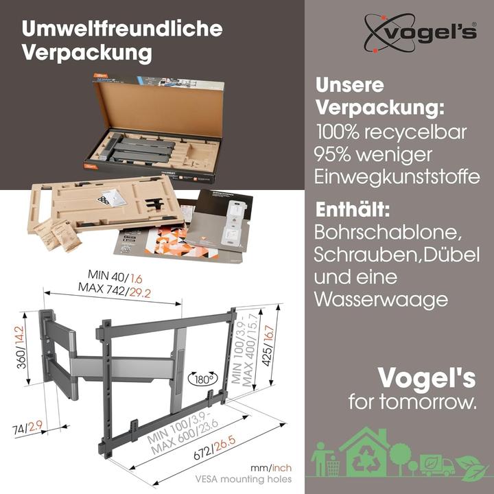 Actual product image Vogels TVM 5845 (Wall, 100", 55 kg)