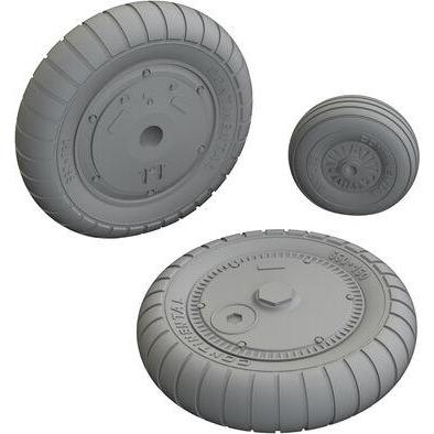 Eduard Bf 109G-6 wheels for Revell