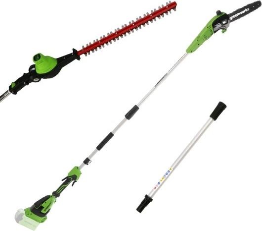 Produktbild Greenworks Verlängerungsstange Heckenschere 24V GD40PSH - 1303907 (Akkuheckenschere)