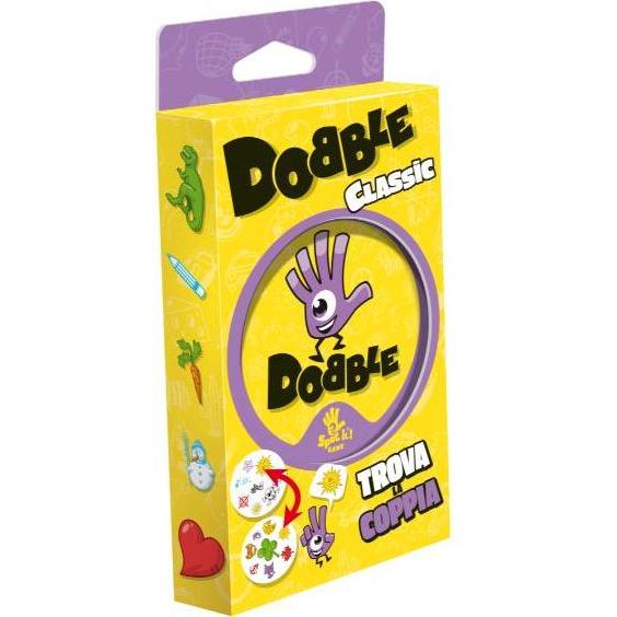 Asmodée Asmodee: Dobble Classic Eco Blister Pack, Mini Version, Fun Card Game for the Whole Family, 5 Mini G
