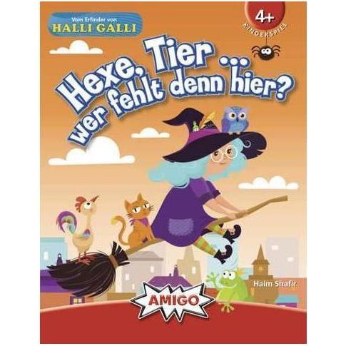 Amigo Hexe, Tier... wer fehlt denn hier? ab 4 Jahren, 2-4 Spieler, Dauer 10 Min. (Deutsch)