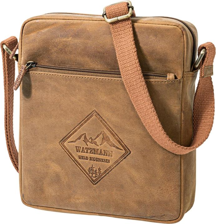 Image du produit WATZMANN Shoulderbag "Mountain", Leder, (Farbe: cognac)