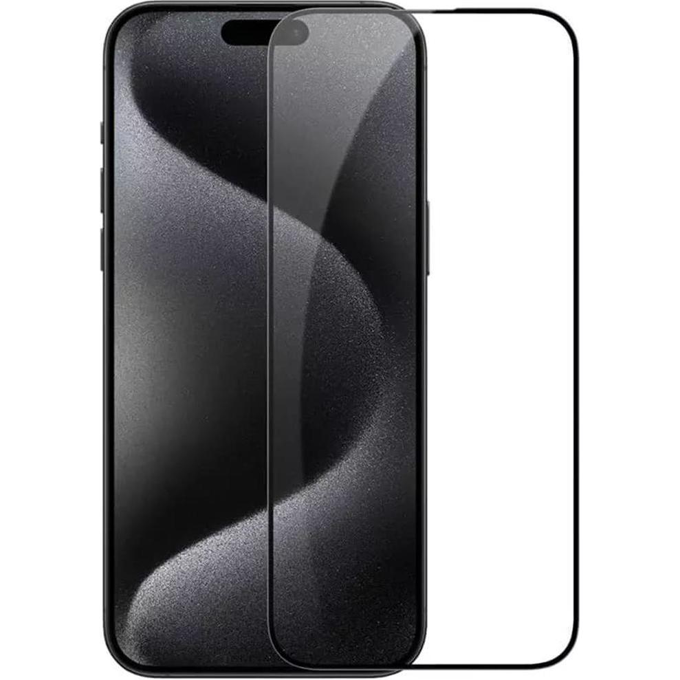 NoName Nillkin Tvrzen?? Sklo 2.5D CP+ PRO Black pro Apple iPhone 15 Pro Max (1 Stück, Apple iPhone 15 Pro Max), Smartpho...