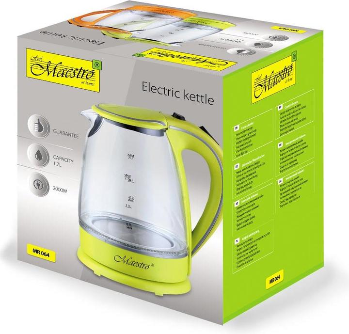 Image du produit Maestro Czajnik elektryczny 1 7l MR-064-GREEN (1.70 l)