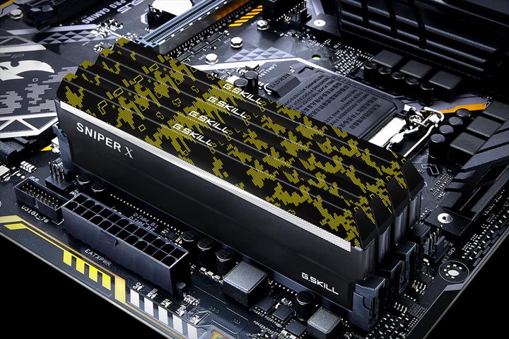 Actual product image G.Skill Sniper X Digital Camo (4 x 8GB, 3200 MHz, DDR4-RAM, DIMM)