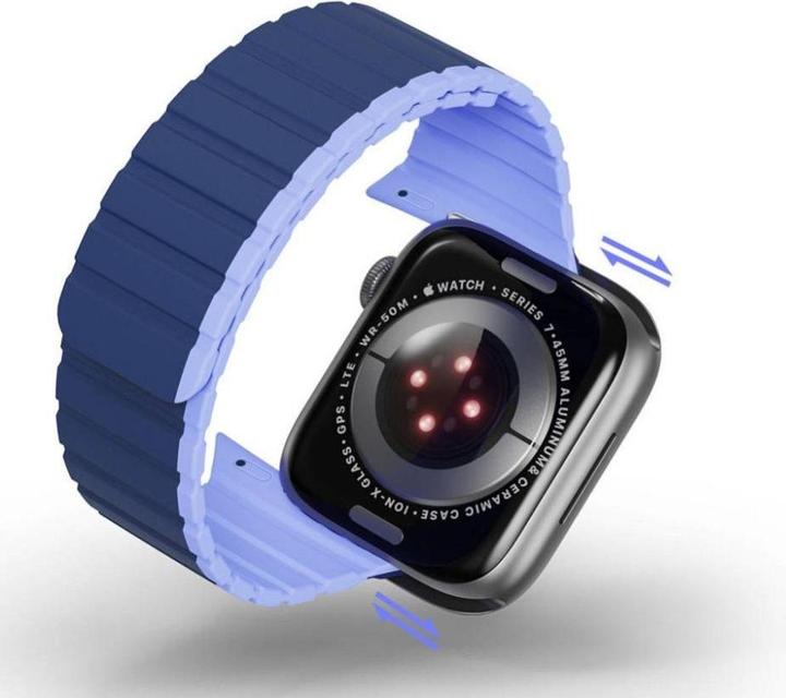 Produktbild Dux Ducis Magnetic Strap for Apple Watch SE, 8, 7, 6, 5, 4, 3, 2, 1 (41, 40, 38 mm) Strap (LD Versio (38 mm, 40 mm, 41 mm, Metall, Silikon)