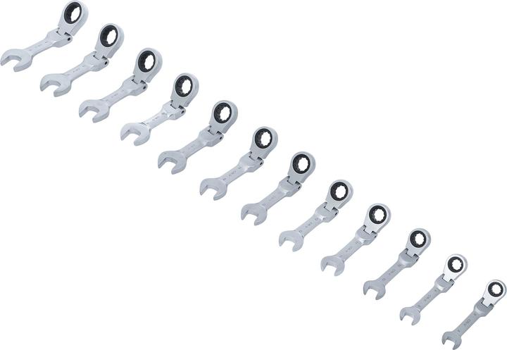 Produktbild BGS Ratschenring-Maulschlüssel-Satz kurz abwinkelbar SW 8 - 19 mm 12-tlg. (19 mm, 12 mm, 14 mm, 16 mm, 10 mm, 18 mm, 17 mm, 11 mm, 15 mm, 8 mm, 9 mm, 13 mm)
