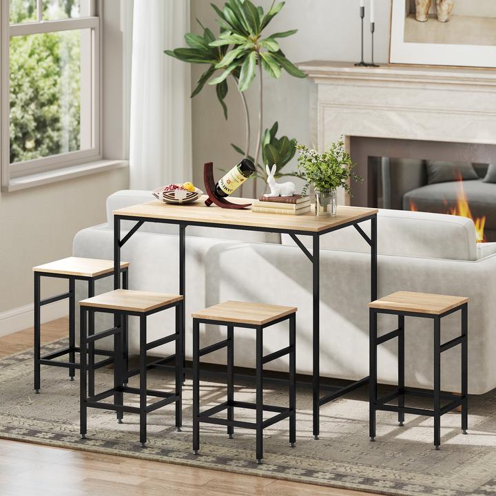 Image du produit Homcom Ensemble de tables de bar (100 x 60 x 88 cm)