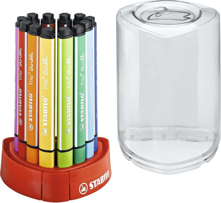 Produktbild STABILO Trio Scribbi Gefederter Dreikant-Filzstift (12x)