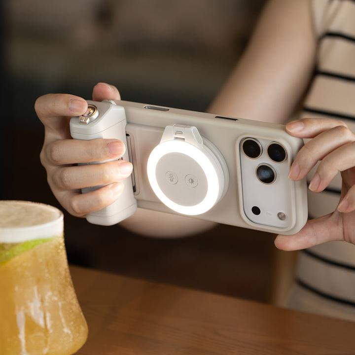 Actual product image Pgytech MagCam 2 Phone Grip (Misty Gray)