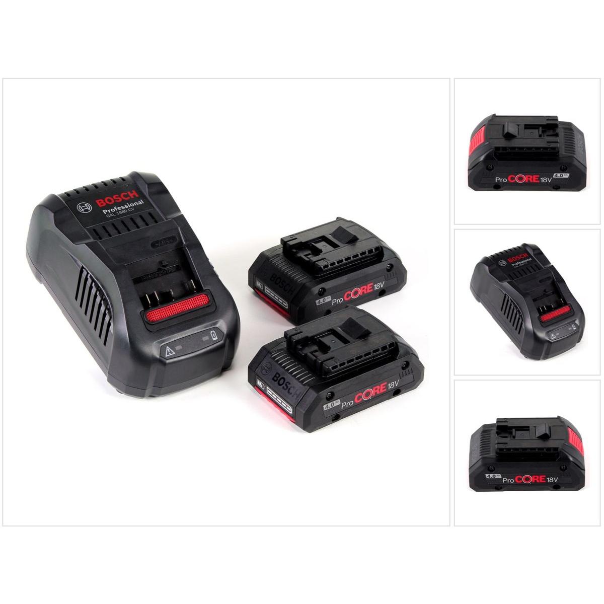 Bosch Professional, Werkzeugakku + Ladegerät, Starterset (18 V)