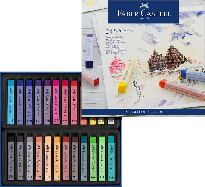 Immagine prodotto Faber-Castell Gesso pastello morbido (Multicolore, 24 x)
