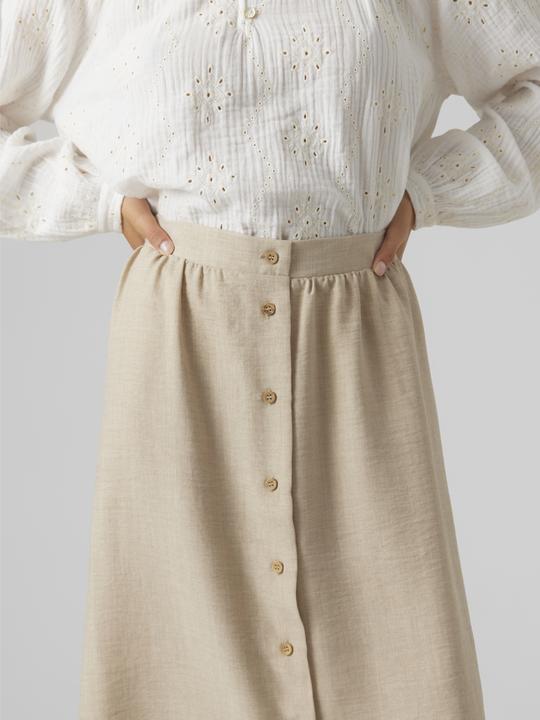 Produktbild Vero Moda Vmmelaney H/W Button Calf Skirt Wvn Exp Rock (M)