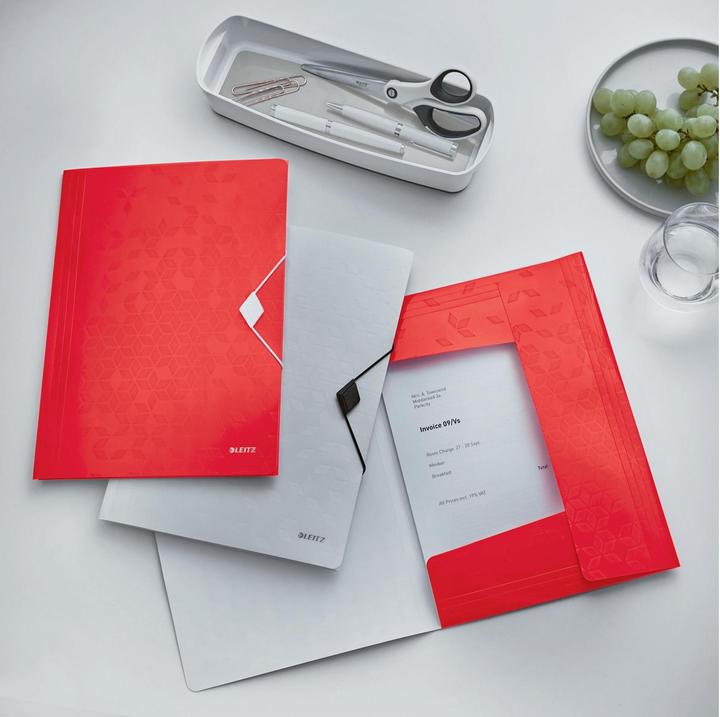 Produktbild Leitz Gummizugmappe A4 rot metallic (A4, 1x)