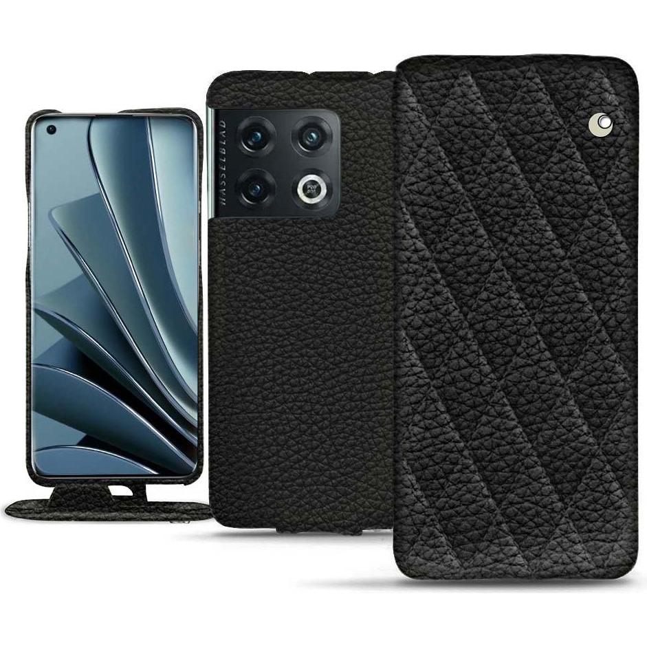 Thumbnail - Noreve Lederschutzhülle vertikal (OnePlus 10 Pro), Smartphone Hülle, Schwarz