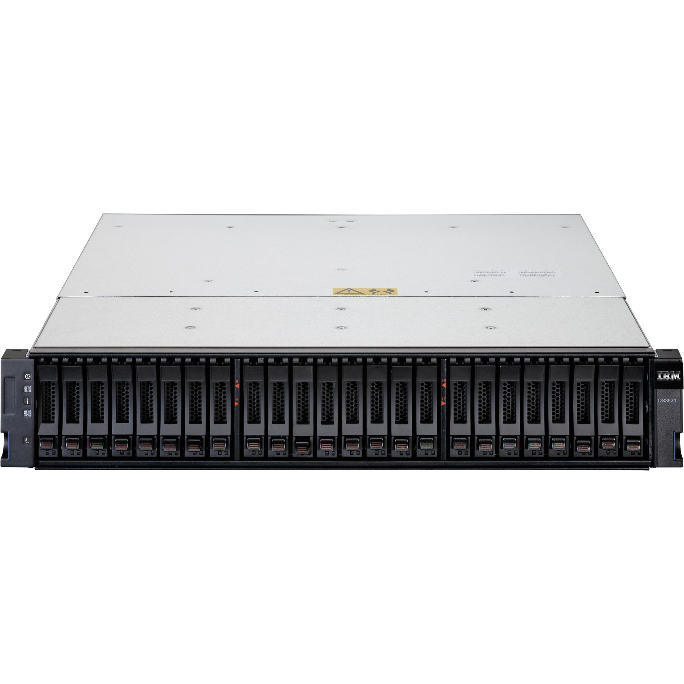 IBM DS3524 - SAS - Rack (2U) - Nero - Grigio - 25.9 kg - 449 x 487 x 86 mm - 25.9 k (SAS), Sistema di archiviazione
