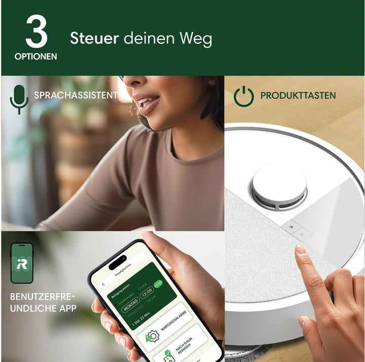 Productafbeelding iRobot Roomba Plus 405 Combo + AutoWash Dock (Stofzuigrobot)