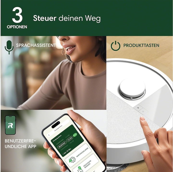 Produktbild iRobot Roomba Plus 405 Combo + AutoWash Dock (Saugwischroboter)