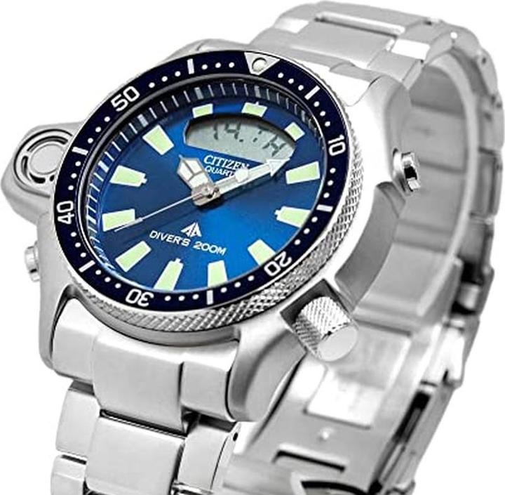 Image du produit Citizen JP200067L Montre de plongée analogique pour homme Quartz, cadran bleu (Montre de plongée, 50 mm)