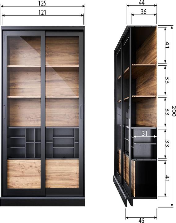 Image du produit Woood James (200 x 125 x 47 cm)