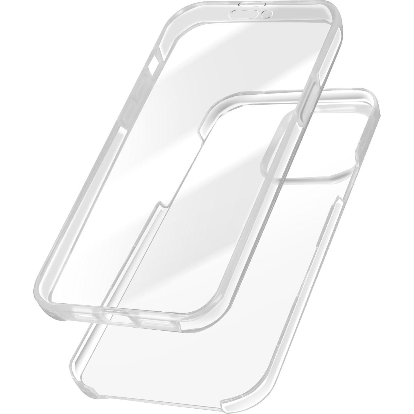 Avizar Vorder- Rückseite Schutzhülle, Full Cover Series (Apple iPhone 15 Pro Max), Smartphone Hülle, Transparent