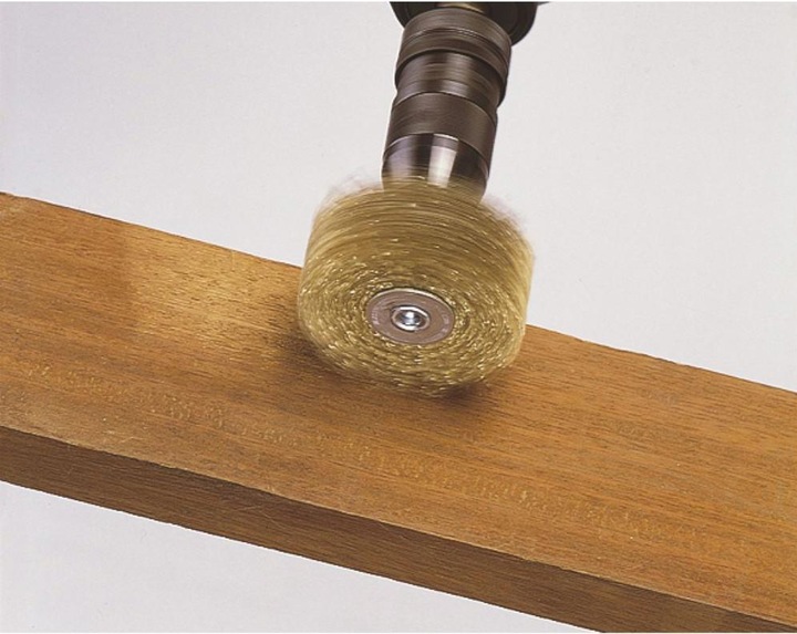 Produktbild wolfcraft Holz-Struktur-Bürste, Ø 80 mm