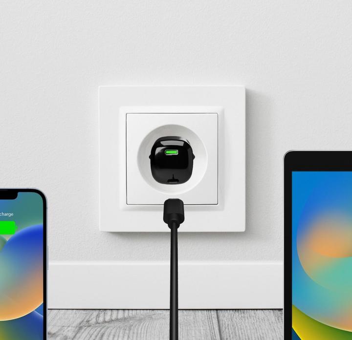 Actual product image Puro travel charger 20W USB-C GaN black (20 W, 1 portion)