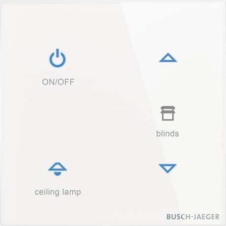 Busch-Jaeger, Lichtschalter + Storenschalter, TB/U4-CG